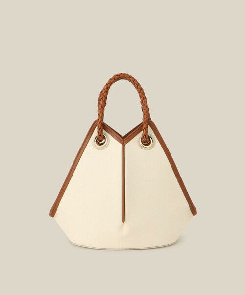 ROPE'（ロペ）の「【teau】navire（ナビーレ）HAND BAG Medium（ハンドバッグ・レディース・オフホワイト/ネイビー・F）」の17枚目の写真