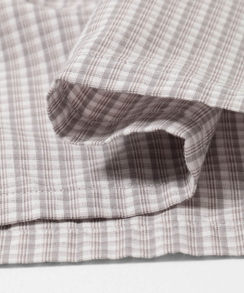 EKAL（エカル）の「nanamica　Micro Plaid Wind Shirts（シャツ/ブラウス・メンズ・Gray(H)/Navy(N)・M/L）」の7枚目の写真