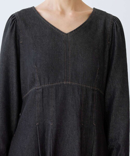 ROPE' PICNIC(ロペピクニック)の「デニムワンピース(ワンピース・レディース・ブラック/ネイビー・36/38)」の18枚目の写真
