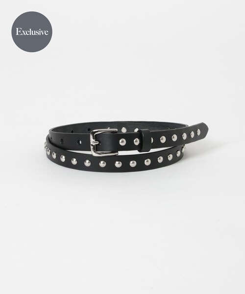 URBAN RESEARCH(アーバンリサーチ)の「『別注』 MASTER&Co.×URBAN RESEARCH STUDS 18mm BELT(ベルト・メンズ・99 BLACK・32)」の2枚目の写真
