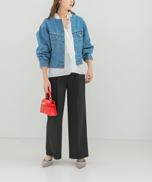 URBAN RESEARCH ROSSO(アーバンリサーチロッソ)の「『別注』Lee101×ROSSO NOCOLLAR SHORT JACKET(デニムジャケット・レディース・ONE WASH/USED・Short)」の8枚目の写真