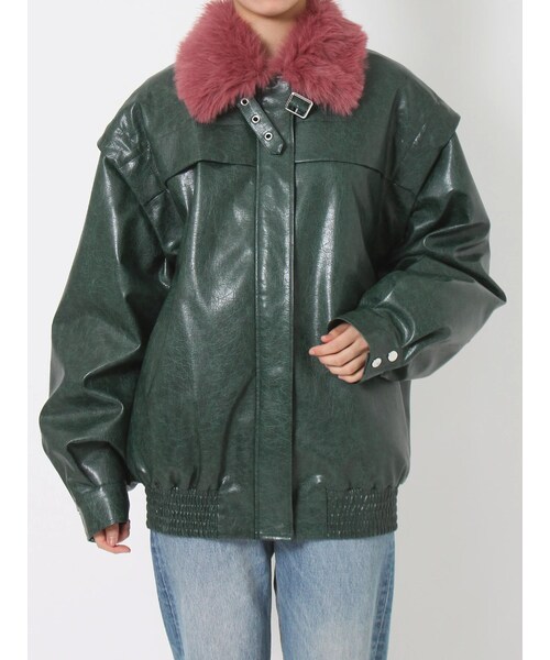 jouetie（ジュエティ）の「ファーカラーボンバージャケット（その他