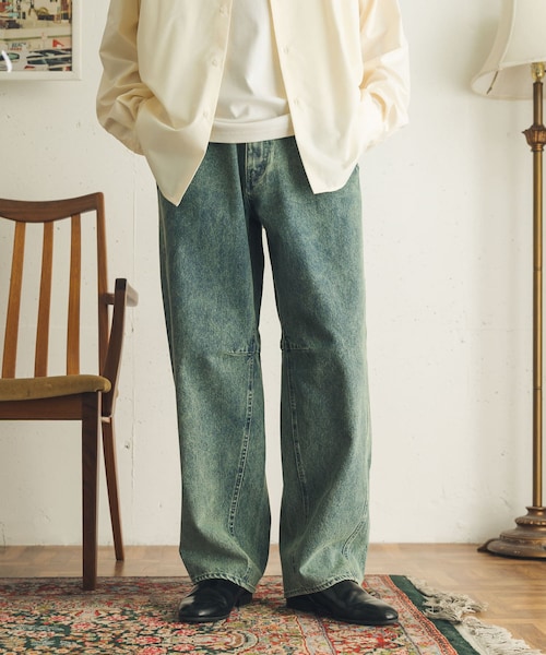 SENSE OF PLACE by URBAN RESEARCH(センスオブプレイスバイアーバンリサーチ)の「カラーカーブデニム(デニムパンツ・メンズ・BLACK/L.INDIGO/ONE WASH・M/L)」の14枚目の写真