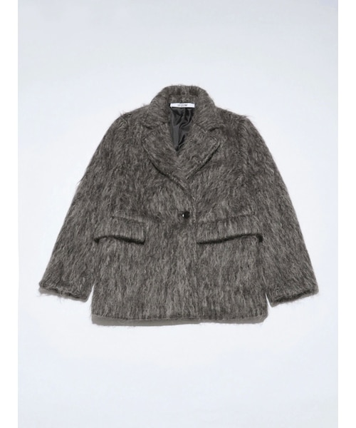 VEQUM ベクム SHAGGY JACKET COAT VEQUM】SHAGGY JACKET COAT｜エモダの通販｜&mall（アンドモール）三井