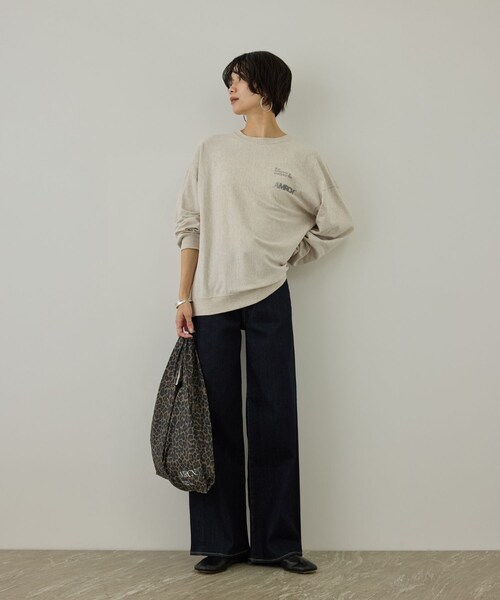 ADAM ET ROPE'(アダムエロペ)の「【Americana(アメリカーナ) for SALON】レオパードエコバッグ M(エコバッグ/サブバッグ・レディース・ベージュ系・F)」の8枚目の写真
