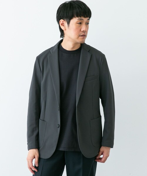 URBAN RESEARCH DOORS(アーバンリサーチドアーズ)の「『イージーケア』LIFE STYLE TAILOR サーフニットジャケット(テーラードジャケット・メンズ・NAVY/GRAY・S/M/L/XL)」の9枚目の写真