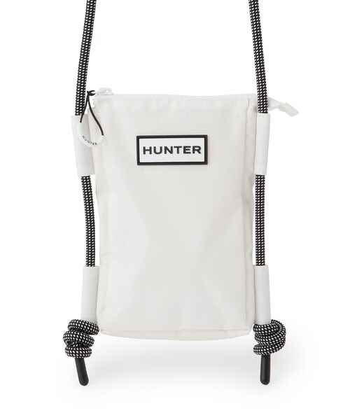 ADAM ET ROPE'(アダムエロペ)の「【HUNTER for ADAM ET ROPE'】別注トラベルフォンポーチ(ショルダーバッグ・レディース・ブラック/ホワイト・F)」の19枚目の写真