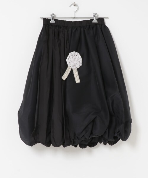 THE GOODLAND MARKET（ザグッドランドマーケット）の「77circa　2fabric 2way balloon SK（スカート・レディース・white/black・one）」の9枚目の写真