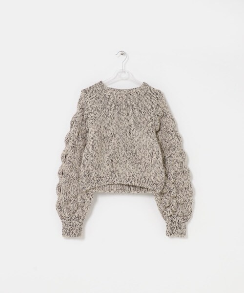 LAATO（ラート）の「lantern long sleeve knit（ニット/セーター・レディース・インク/クリーム・Free）」の7枚目の写真