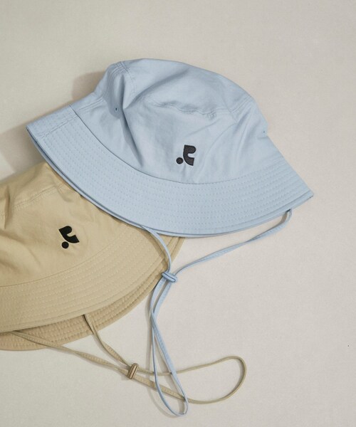 ADAM ET ROPE'(アダムエロペ)の「【Rest&Recreation(レストアンドレクリエーション)】RR COTTON BUCKET HAT(ハット・レディース・ブラック/ベージュ/ブルー・F)」の3枚目の写真