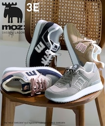 nissen | moz（モズ）厚底ロゴスニーカー（ワイズ３Ｅ）(スニーカー)