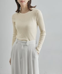 【限定店舗・J'aDoRe限定】エレガンス キュアフィーロ 天竺クルーネックリブプルオーバー