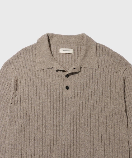 ADAM ET ROPE'(アダムエロペ)の「【mfpen/エムエフペン】Digit Polo Knit(ポロシャツ・メンズ・キナリ・M/S)」の5枚目の写真
