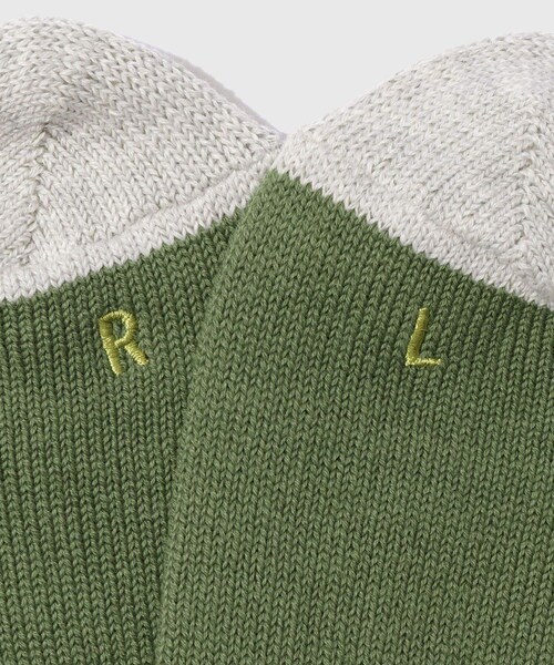 ADAM ET ROPE'(アダムエロペ)の「【Little Yarmouth/リトルヤーマス】Utility Rib Sox(ソックス/靴下・メンズ・ブラック/ホワイト/オリーブ・F)」の10枚目の写真