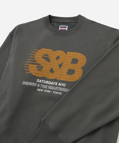 Saturdays NYC(サタデーズ ニューヨークシティ )の「BEDWIN & THE HEARTBREAKERS x Saturdays NYC Ex.PRINTED SWEAT "BEAN TOWN"(スウェット・レディース・チャコール/グレー・L/M/S/XL)」の19枚目の写真