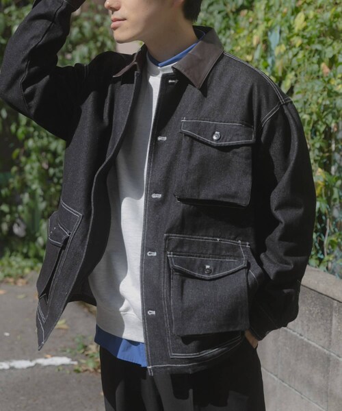 ITEMS URBANRESEARCH（アイテムズ アーバンリサーチ）の「カバーオールジャケット（カバーオール・メンズ・NVY/BLK/BEG/OLV/BGD・M/L）」の9枚目の写真
