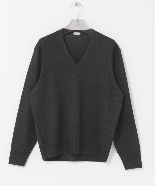 URBAN RESEARCH(アーバンリサーチ)の「PURLAM WASHI M-G TENJIKU V PULLOVER(ニット/セーター・メンズ・WHITE/BLACK/GREEN/B.PURPLE・2/3)」の9枚目の写真