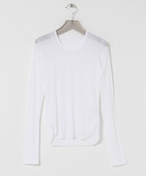 URBAN RESEARCH（アーバンリサーチ）の「強撚シアーカットソー（Tシャツ/カットソー・レディース・WHITE/BLACK/CHERRY RED/BROWN・FREE）」の13枚目の写真