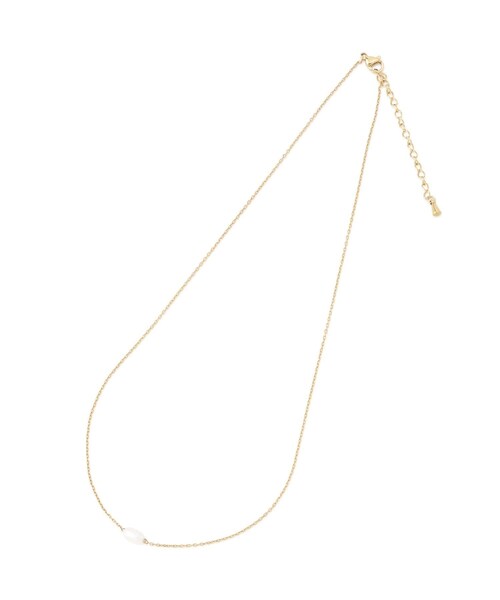 ROPE' PICNIC（ロペピクニック）の「ステンレス淡水パールトッププチペンダント（ネックレス・レディース・ゴールド/シルバー・F）」の3枚目の写真