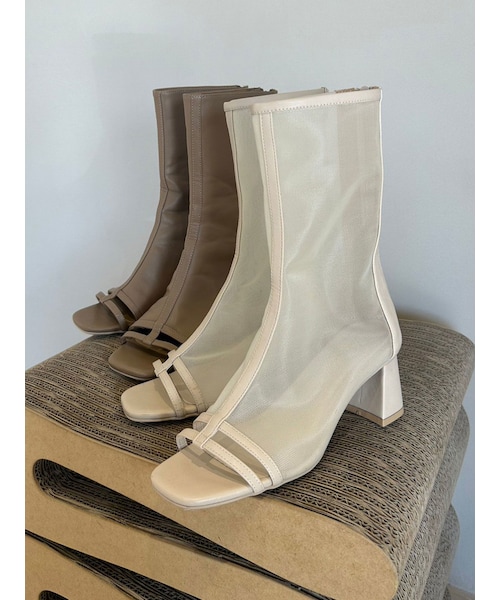 dazzlin（ダズリン）の「メッシュシアーローブーツ（ブーツ・レディース・ブラック/ブラウン/ベージュ/モカ・M/L）」の11枚目の写真