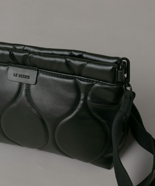 URBAN RESEARCH Sonny Label（アーバンリサーチサニーレーベル）の「LE VERNIS　キルティングクラッチ（クラッチバッグ・レディース・モカ/ブラック/シルバー・one）」の5枚目の写真