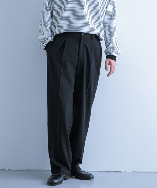 ITEMS URBANRESEARCH（アイテムズ アーバンリサーチ）の「TRワイドスラックス（その他パンツ・メンズ・BEG/L.GRY/BLK/BLU・M/L）」の10枚目の写真