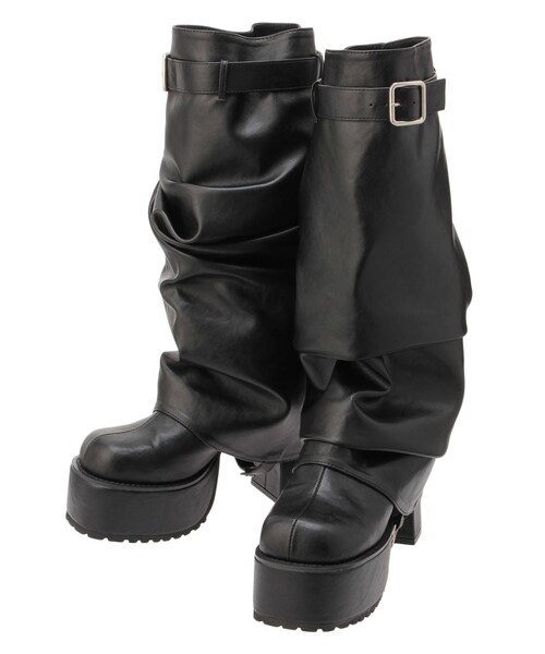 EVRIS（エヴリス）の「2WAYサボ&カバーブーツ（ブーツ・レディース・ホワイト/ブラック・S/M/L）」の8枚目の写真