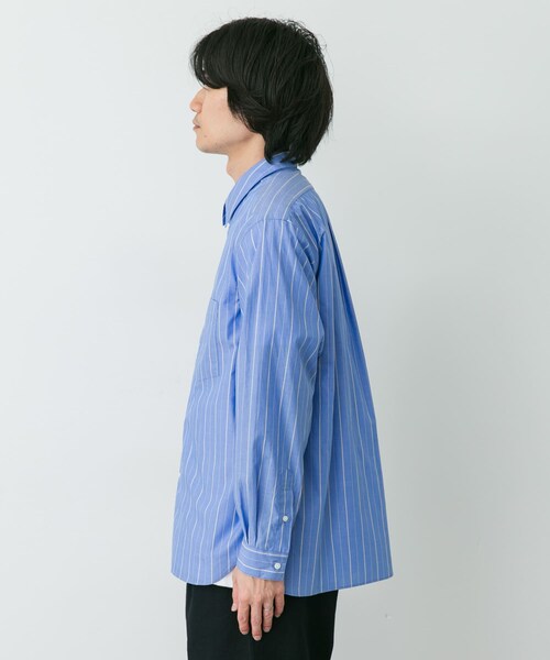 URBAN RESEARCH DOORS（アーバンリサーチドアーズ）の「STILL BY HAND　REGULAR COLLAR SHIRTS（シャツ/ブラウス・メンズ・NAVY ST/BLUE ST/WHITE・46/48）」の17枚目の写真