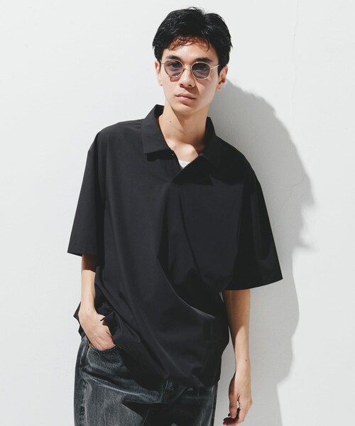 URBAN RESEARCH DOORS(アーバンリサーチドアーズ)の「『UR TECH』サマシェア ポロシャツ(ポロシャツ・メンズ・CHARCOAL/L.BLUE/BLACK・M/L/XL)」の5枚目の写真