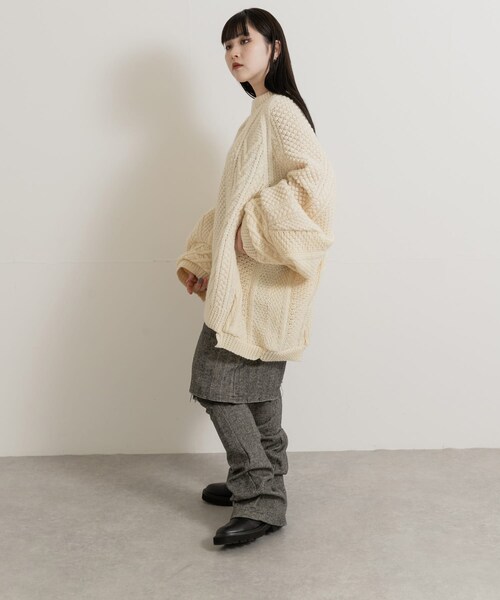 THE GOODLAND MARKET（ザグッドランドマーケット）の「77circa　make wide fisherman sweater（ニット/セーター・レディース・off1/off2/off3・one）」の22枚目の写真