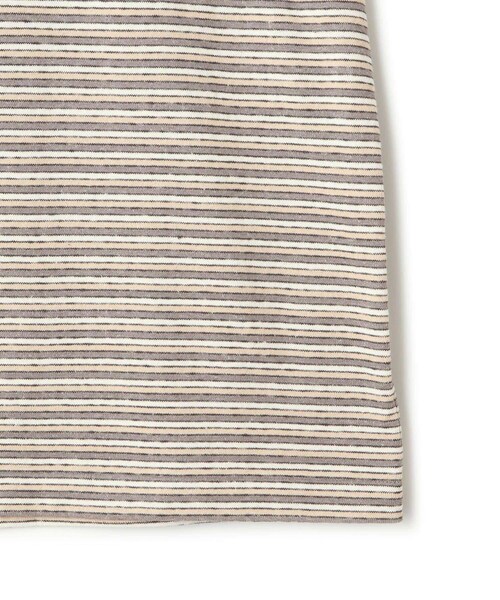 ADAM ET ROPE'(アダムエロペ)の「【BATONER for ADAM ET ROPE'】別注HIGH GAUGE BORDER LS T-SHIRT(Tシャツ/カットソー・レディース・グレー/レッド・F)」の18枚目の写真