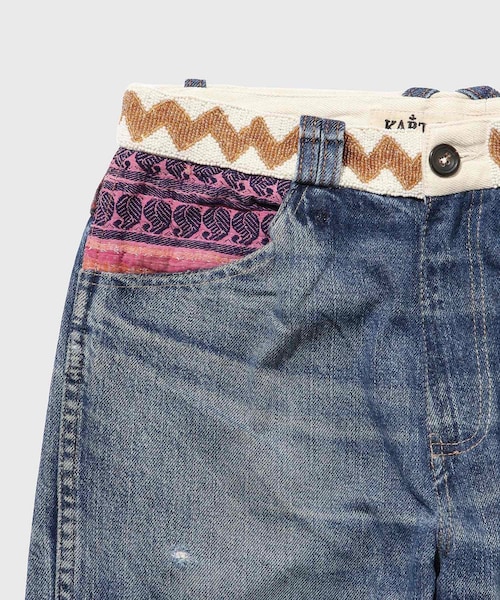 ADAM ET ROPE'（アダムエロペ）の「【Kartik Research/カルティック リサーチ】Manali Patchwork Jeans（デニムパンツ・メンズ・ブルー系・30/32）」の7枚目の写真