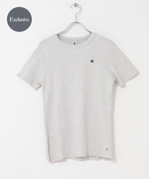 URBAN RESEARCH DOORS（アーバンリサーチドアーズ）の「『別注』PETIT BATEAU×DOORS　EMBROIDERYT-SHIRTS（Tシャツ/カットソー・レディース・ECUME/BELUGA/SMOKING・XS/S/M）」の11枚目の写真