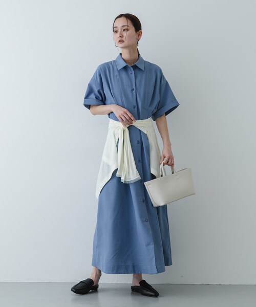 SENSE OF PLACE by URBAN RESEARCH（センスオブプレイスバイアーバンリサーチ）の「ボックストートバッグ（トートバッグ・レディース・IVORY/BLACK/L.BLUE・One）」の7枚目の写真