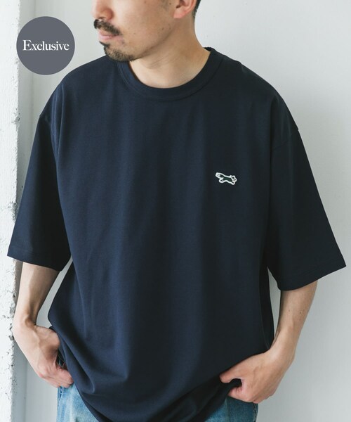 URBAN RESEARCH DOORS（アーバンリサーチドアーズ）の「『XLサイズ/WEB限定』『別注』PENNEYS×DOORS　THEFOX 鹿の子ショートスリーブT（Tシャツ/カットソー・メンズ・WHITE/ASH GRAY/PURPLE/NAVY・M/L/XL）」の3枚目の写真