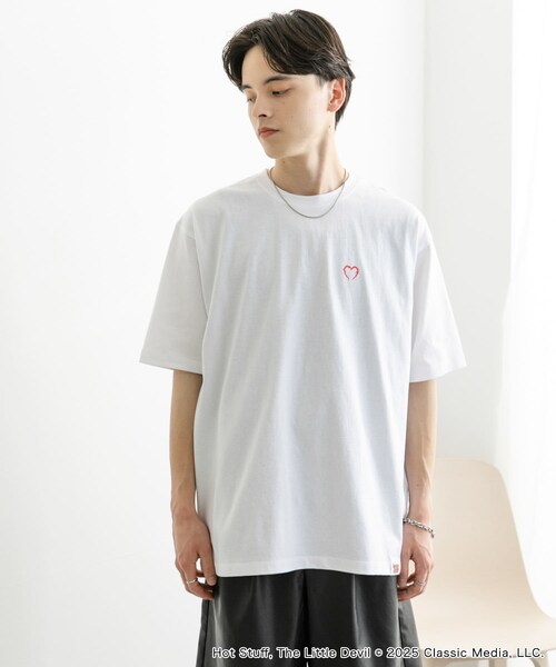 SENSE OF PLACE by URBAN RESEARCH(センスオブプレイスバイアーバンリサーチ)の「『別注』HOT STUFF×SENSE OF PLACE プリントTシャツ A(Tシャツ/カットソー・メンズ・WHITE/CHARCOAL/YELLOW・M/L)」の14枚目の写真