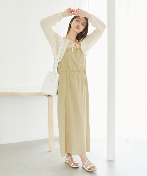 ROPE' PICNIC（ロペピクニック）の「ふくれジャガードボレロ（その他トップス・レディース・ブラック/キナリ・F）」の14枚目の写真