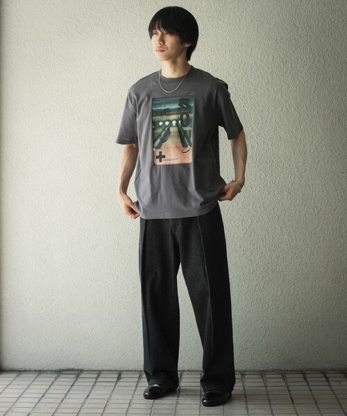 SENSE OF PLACE by URBAN RESEARCH（センスオブプレイスバイアーバンリサーチ）の「フォトグラフィックTシャツ B（Tシャツ/カットソー・メンズ・LIME/IVORY/CHARCOAL・M/L）」の20枚目の写真