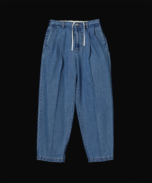 ADAM ET ROPE'(アダムエロペ)の「ワイド イージー ブリーチ デニムパンツ / ADAM ET ROPE' JEANS -GRID-(デニムパンツ・レディース・ブルー系・L/M)」の3枚目の写真