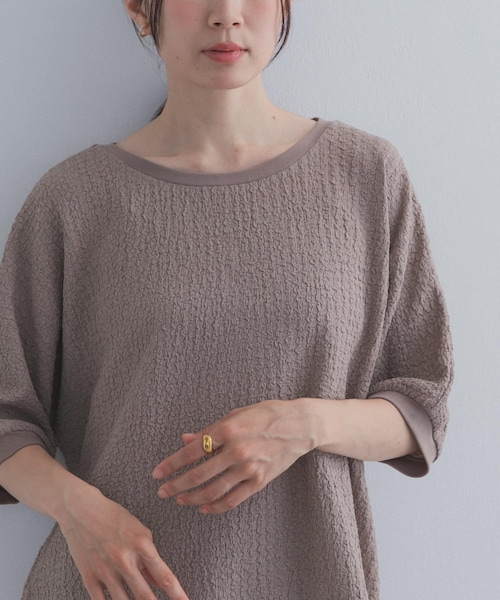 URBAN RESEARCH DOORS(アーバンリサーチドアーズ)の「ワッシャーカットドルマンプルオーバー(Tシャツ/カットソー・レディース・CHARCOAL/GREIGE/BLUE・Free)」の14枚目の写真