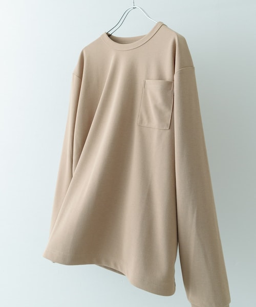 ITEMS URBANRESEARCH（アイテムズ アーバンリサーチ）の「『速乾/イージーケア/UVカット』高機能ポンチロングスリーブカットソー（Tシャツ/カットソー・メンズ・WHT/BEG/BLK・M/L）」の3枚目の写真