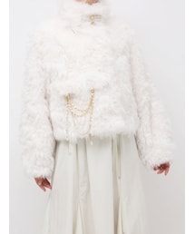 dazzlin | パールチェーンエコファーブルゾン(ブルゾン)