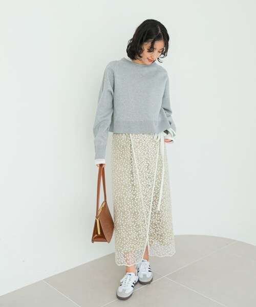 URBAN RESEARCH ROSSO（アーバンリサーチロッソ）の「フラワースパンコールレーススカート（スカート・レディース・sax/off・FREE）」の12枚目の写真