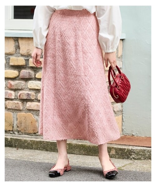 nissen（ニッセン）の「大きいサイズ リッチフェザースカート（スカート・レディース・黒/ピンク・L/LL/3L/4L/5L/6L/8L/10L）」の18枚目の写真