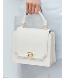 MERCURYDUO | アコーディオンスクエアバッグ(ハンドバッグ)