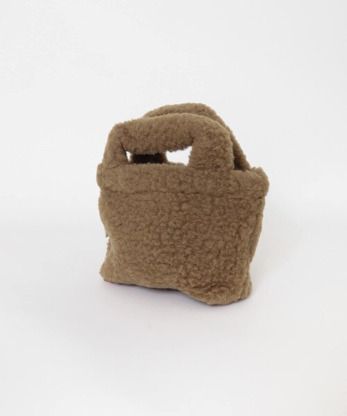 URBAN RESEARCH DOORS（アーバンリサーチドアーズ）の「『別注』Cold Breaker×DOORS　ボアバッグ（ハンドバッグ・レディース・BEIGE/CAMELLO・FREE）」の5枚目の写真