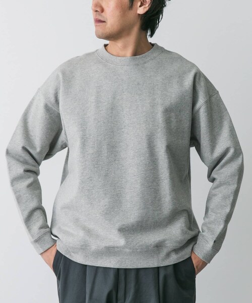 URBAN RESEARCH DOORS(アーバンリサーチドアーズ)の「Snow Peak Apparel Recycled Cotton Pullover(Tシャツ/カットソー・メンズ・M.GREY/BLACK/OATMEAL/BLUE・M/L/XL)」の2枚目の写真