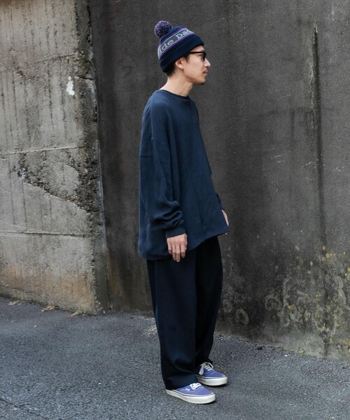 URBAN RESEARCH（アーバンリサーチ）の「『UR TECH』Wide Dad　Dad TECH CREW PULLOVER（Tシャツ/カットソー・メンズ・D.NAVY/PURPLE・1/2）」の11枚目の写真