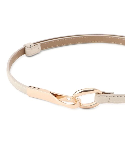 ROPE' PICNIC(ロペピクニック)の「10mmフックバックルスライドベルト(ベルト・レディース・ブラック/キナリ/ブラウン・F)」の6枚目の写真