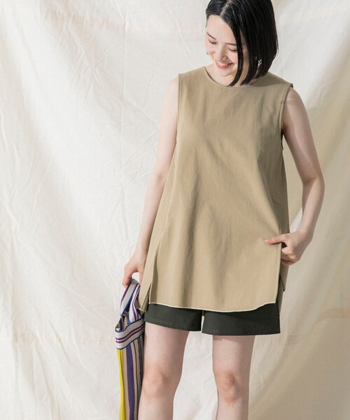 URBAN RESEARCH（アーバンリサーチ）の「Swim URBAN RESEARCH　スイム ノースリーブチュニック（水着・メンズ・BEIGE/KHAKI・S/M）」の14枚目の写真